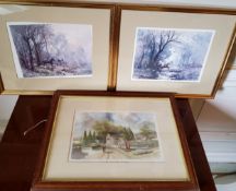 Pictures & prints including by and after RL Howey Huntsmen & Hounds, limited edition print signed in