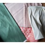 Textile Remnants - Fernanda Niven Ltd 'Euje' pattern in Persian Green, approx. 10m in length;
