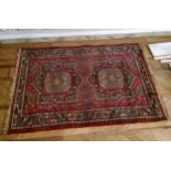 A Daghistan collection Abrash woven oriental carpet, made in Belgium, 205cm long by 165cm wide