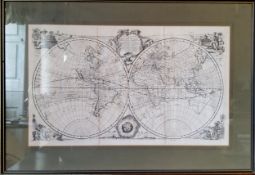 Bowen (Emanuel), A New & Accurate Map of all the Known World..., circa 1740, old folds, 310 x 525 mm
