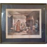 After George Morland, Inside of a Country Ale House, 48 x 58cms, framed; another First of September,