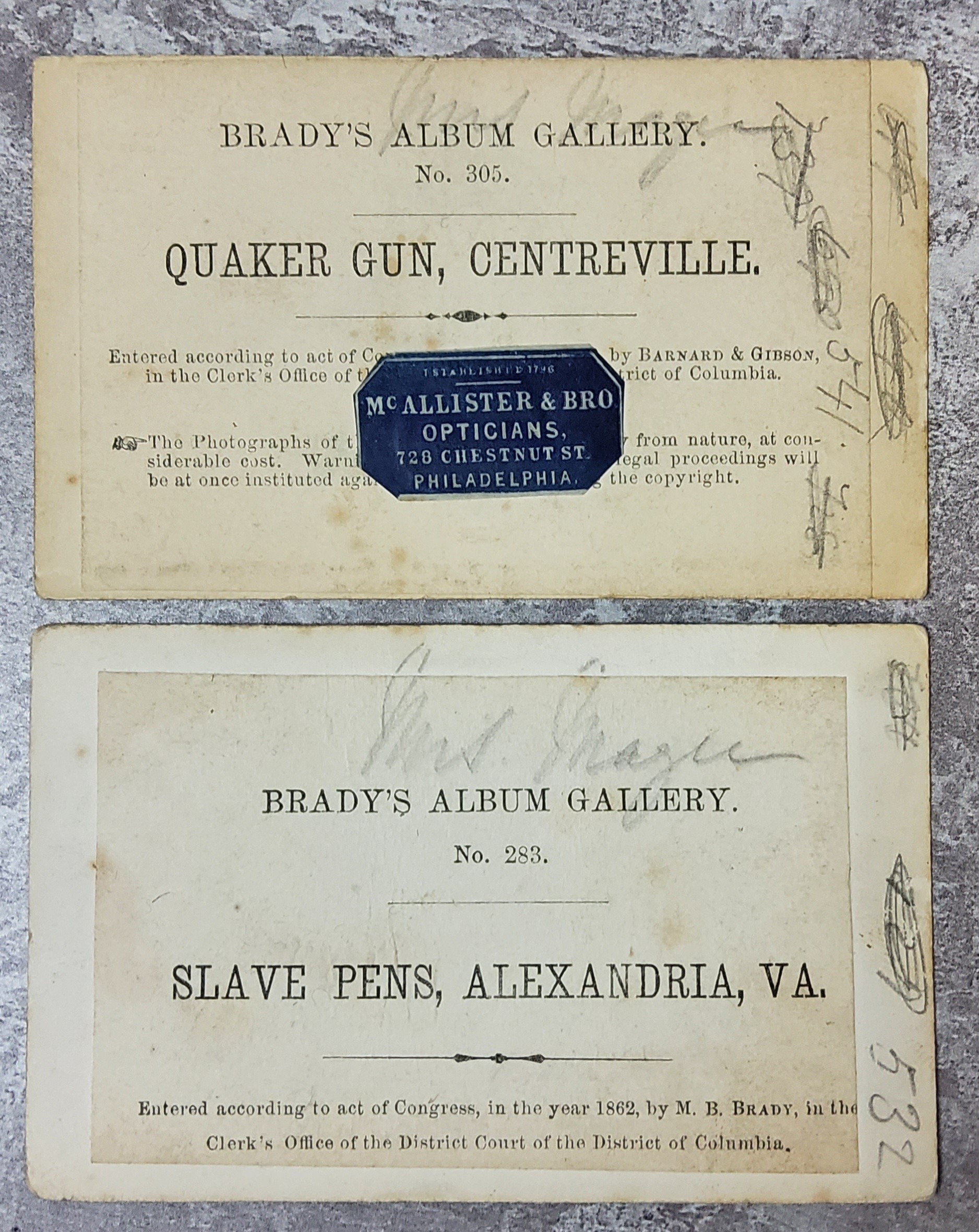 Mathew B. Brady (1823-1896) American Civil War Interest - Brady's Album Gallery c.1861-1865, a - Image 9 of 10