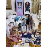 Collector dolls various including Leonardo Collection, Cotswold Mint, The Philippe Canbon Collection