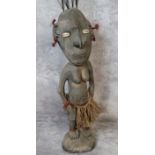 Tribal Art - a Papua New Guinea fertility carving 82cms h