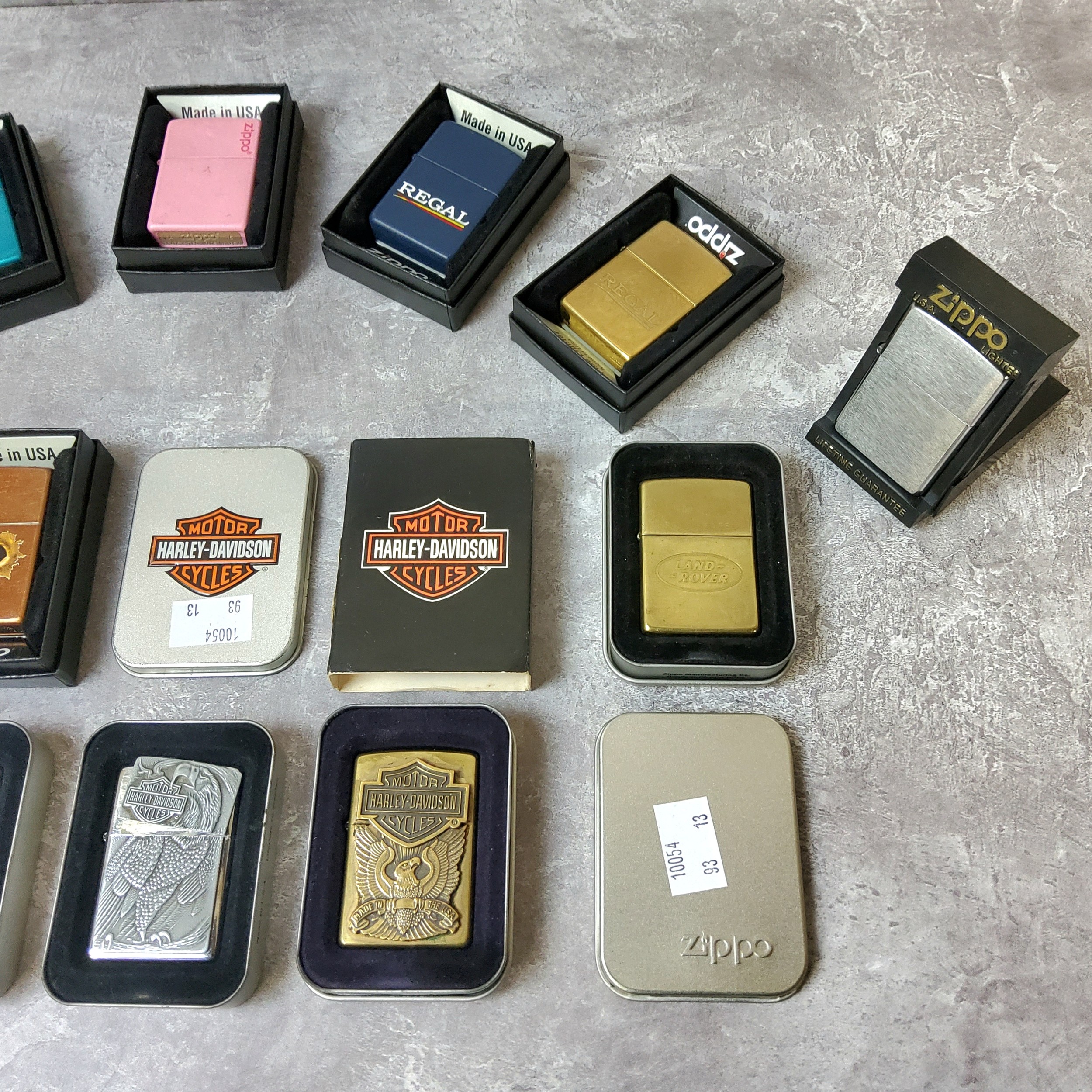Zippo - various including 1992 Marlboro polished brass; a 2000 Harley Davidson, All American - Image 2 of 3