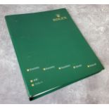 Rolex - a 2008 Rolex Bracelet Spare Parts Catalogue presented in an A4 branded green textured ring