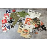 Palitoy Action Man accessories including Luger with stock and barrel extensions from Colditz