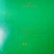 Rolex - a 1985 Rolex R8 Spare Parts Catalogue presented in an A4 green textured ring binder
