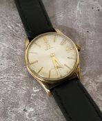 A 9ct gold Omega gentleman's wristwatch, 1959, Swiss 17 jewel cal. 268 movement stamped Omega