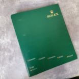 Rolex - a 2009 Rolex R8 Bracelet Spare Parts Catalogue presented in an A4 branded green textured