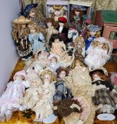 Collectors dolls including the Leonardo Porcelain Collection, boxed; two boxed porcelain dolls