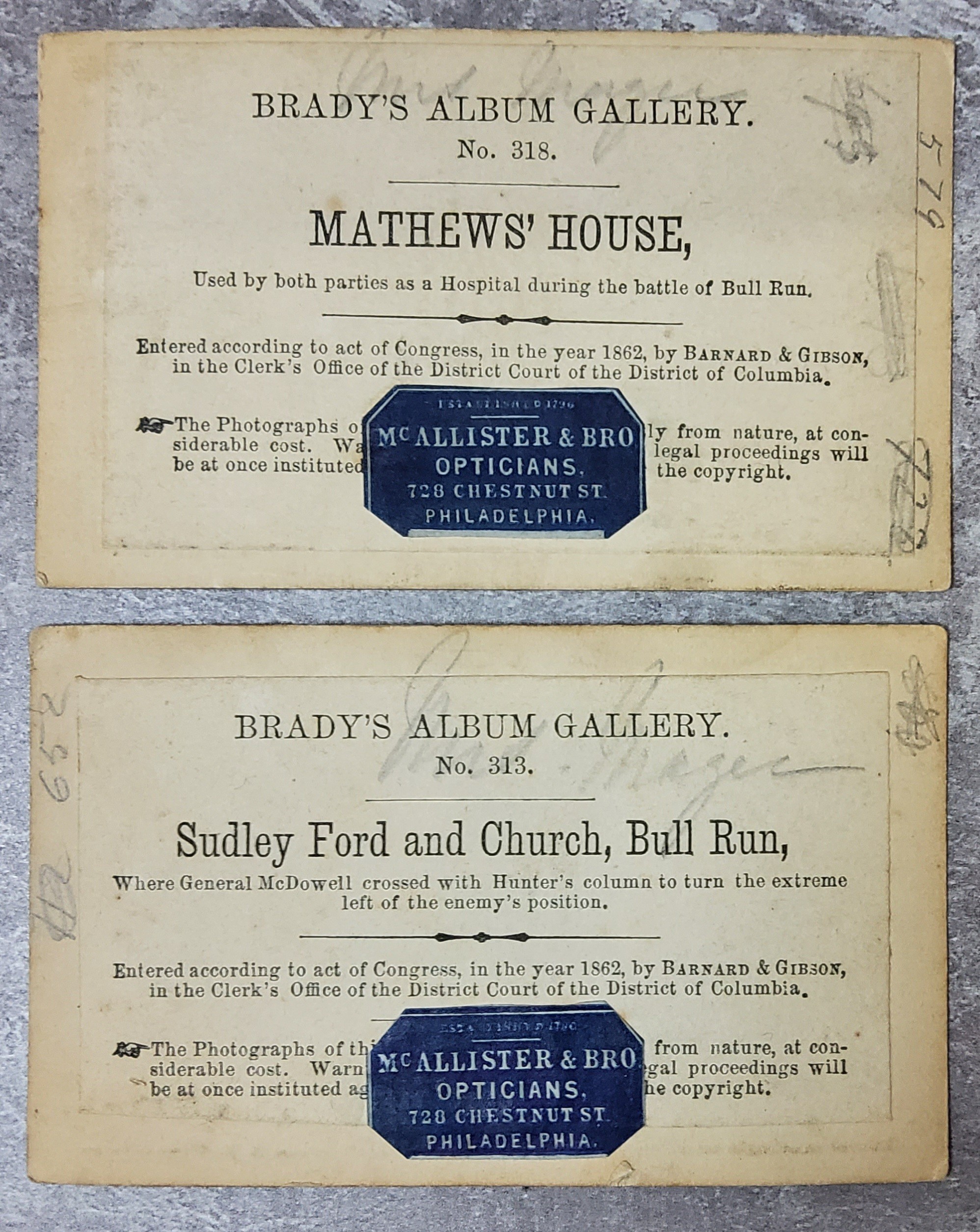 Mathew B. Brady (1823-1896) American Civil War Interest - Brady's Album Gallery c.1861-1865, a - Image 5 of 10