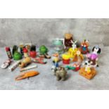 Various novelty lighters including Marlboro cigarette, Fire Extinguisher, Frogs etc (in used