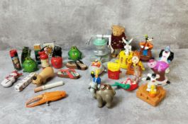 Various novelty lighters including Marlboro cigarette, Fire Extinguisher, Frogs etc (in used