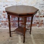 A Victorian mahogany octagonal occasional table