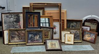 Pictures & Prints - various decorative frames, mirrors, prints, etc