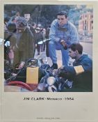 Jim Clark - a pair of limited edition prints published by Le Mans 33 Gallery prints one depicting