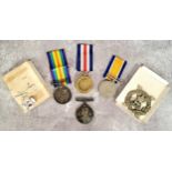 Militaria - First World War - A George V Royal Navy Long Service and Good Conduct medal named to E.