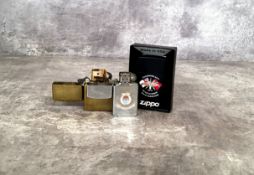 A scarce 1994 Zippo black lighter transferred printed with 'Clockwork Navy' over 'Royal Navy
