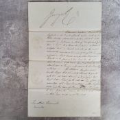 Autographs - an official petition document signed by George IV & Robert Gifford signed patent