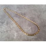 A Mexican 14ct gold fancy link necklace, stamped Mexico 14K, 10.72g