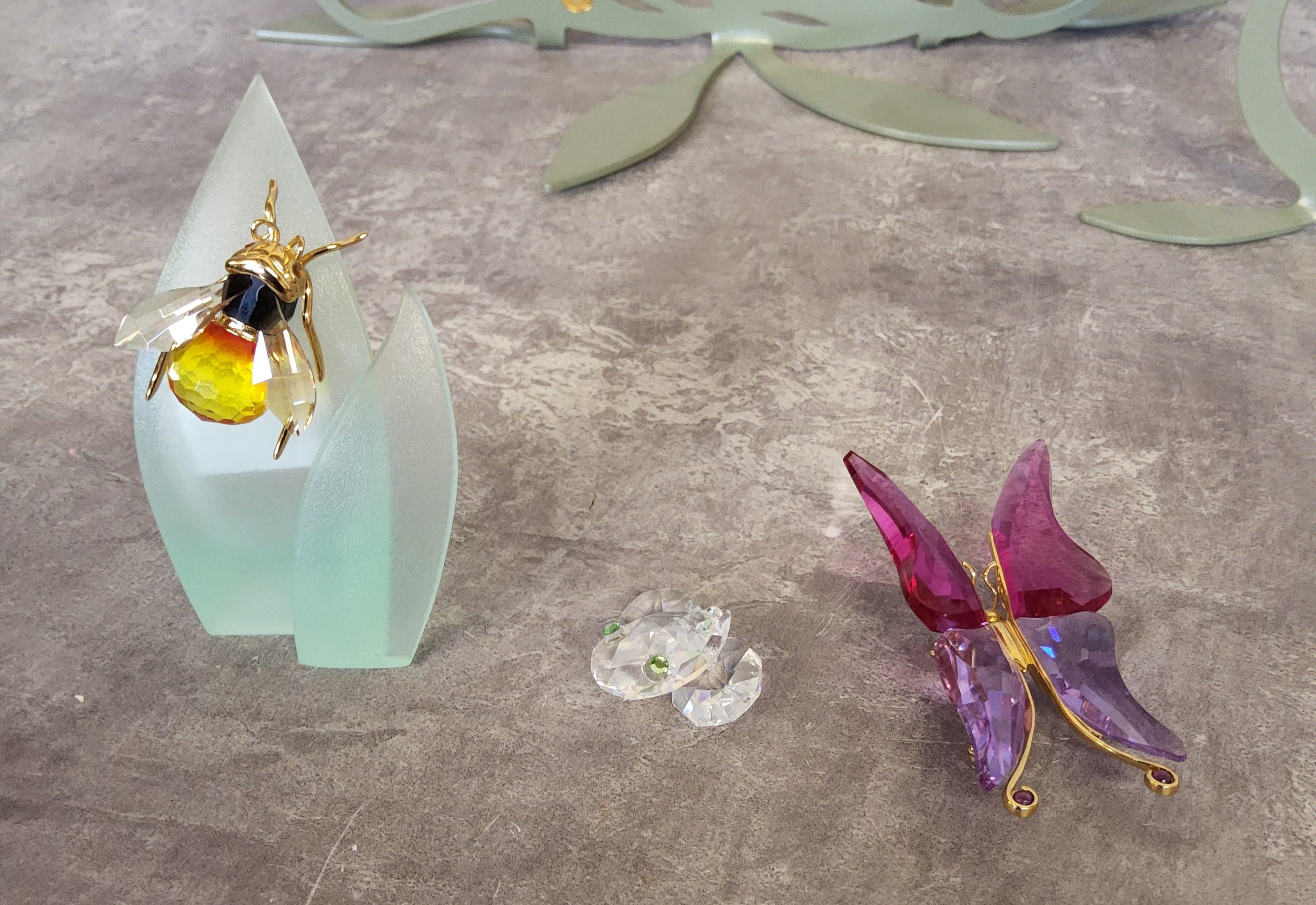 Daniel Swarovski Paradise collection including gold plated sterling silver crickets, dragonflies, - Image 5 of 6