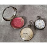 A Victorian paired cased silver pocket watch by Andrew Mckenzie, Turriff, the movement signed and
