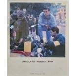 Jim Clark - a pair of limited edition prints published by Le Mans 33 Gallery prints one depicting