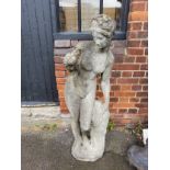 Reconstituted statue of classical nude, 127cm heigh x 40cm wide