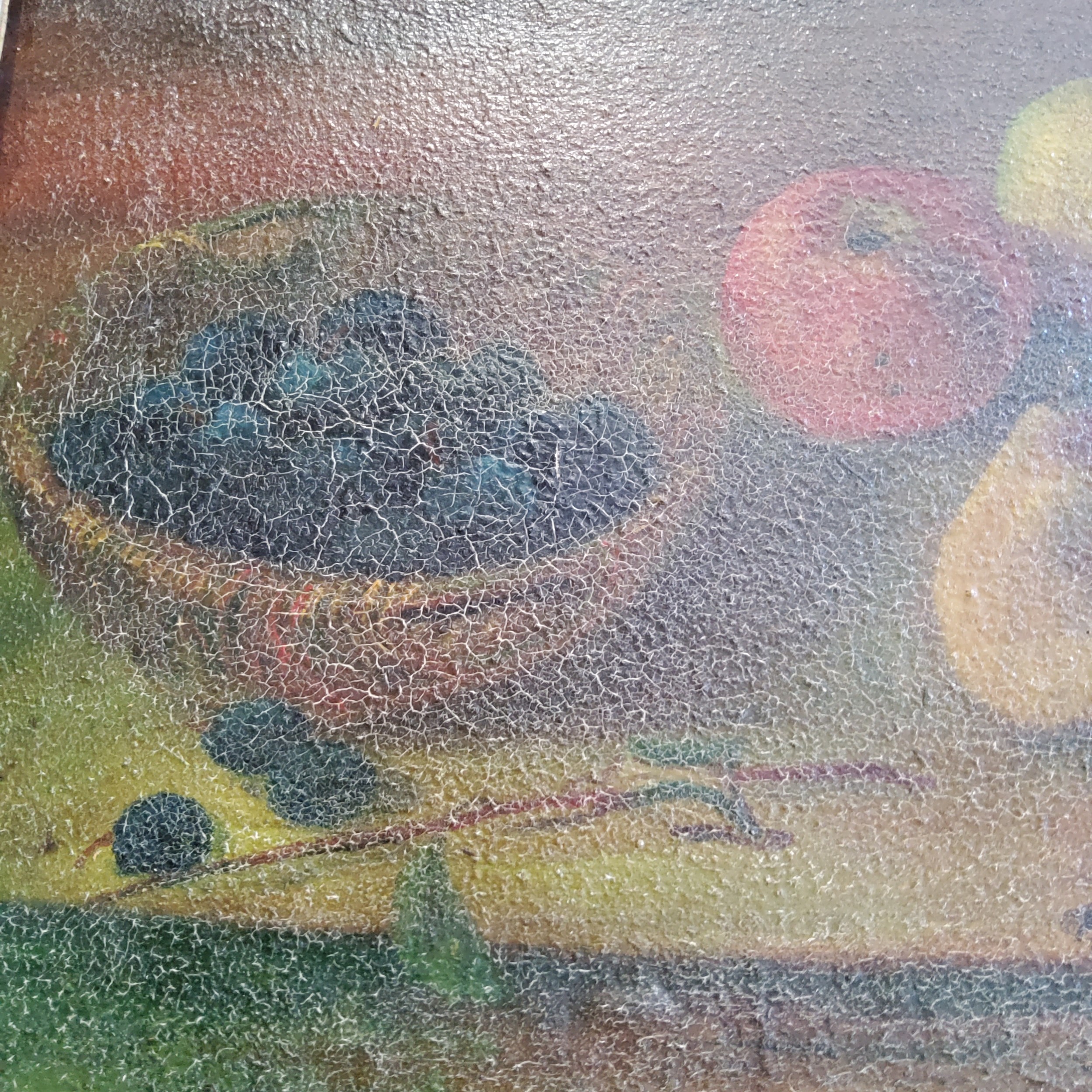 19th Century English School Still Life Observations of Fruit  A near pair of original oil paintings, - Image 2 of 2