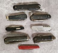 A H R Rowbotham utility penknife, single blade and locking screwdriver; a Gamage Ltd penknife the
