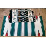 Interior Design - a Navajo Native American inspired rug and Indonesian Batik fabric shawl (2)