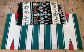 Interior Design - a Navajo Native American inspired rug and Indonesian Batik fabric shawl (2)