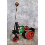 A Mamod SR1 steam roller with burner (af)