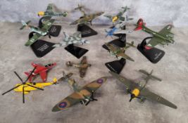 A Dinky No. 719 Battle of Britain Spitfire Mk II; a Dinky No. 721 Junkers Ju 87B Stuka with bomb; an