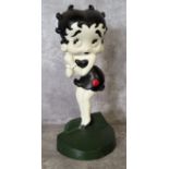 A cast metal door stop in the form of Betty Boop 36cms high