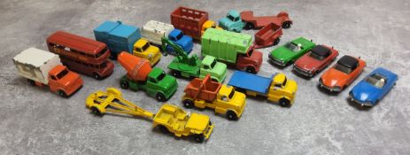 Lone Star Tuf Tots die-cast vehicles including Jeep, City Refuse, Esso Tanker, Cattle Truck, Milk