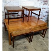 Mid 20th Century Design - a substantial Domus Danica for Heltborg Mobler nest of rosewood tables,