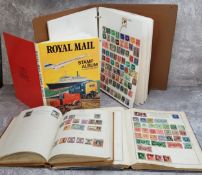 Philately - Four world stamp albums containing Victorian and later examples