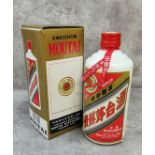 An unopened bottle of Kweichow Moutai, Moutai Disillery, boxed, possibly bottled 1993