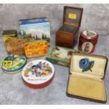 Advertising & kitchenalia - various vintage tins including a Huntley & Palmer 'Noddy gets his new