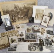 Photography -a large silver gelatin sepia photograph of Zimbabwean big game; Victorian ambrotype