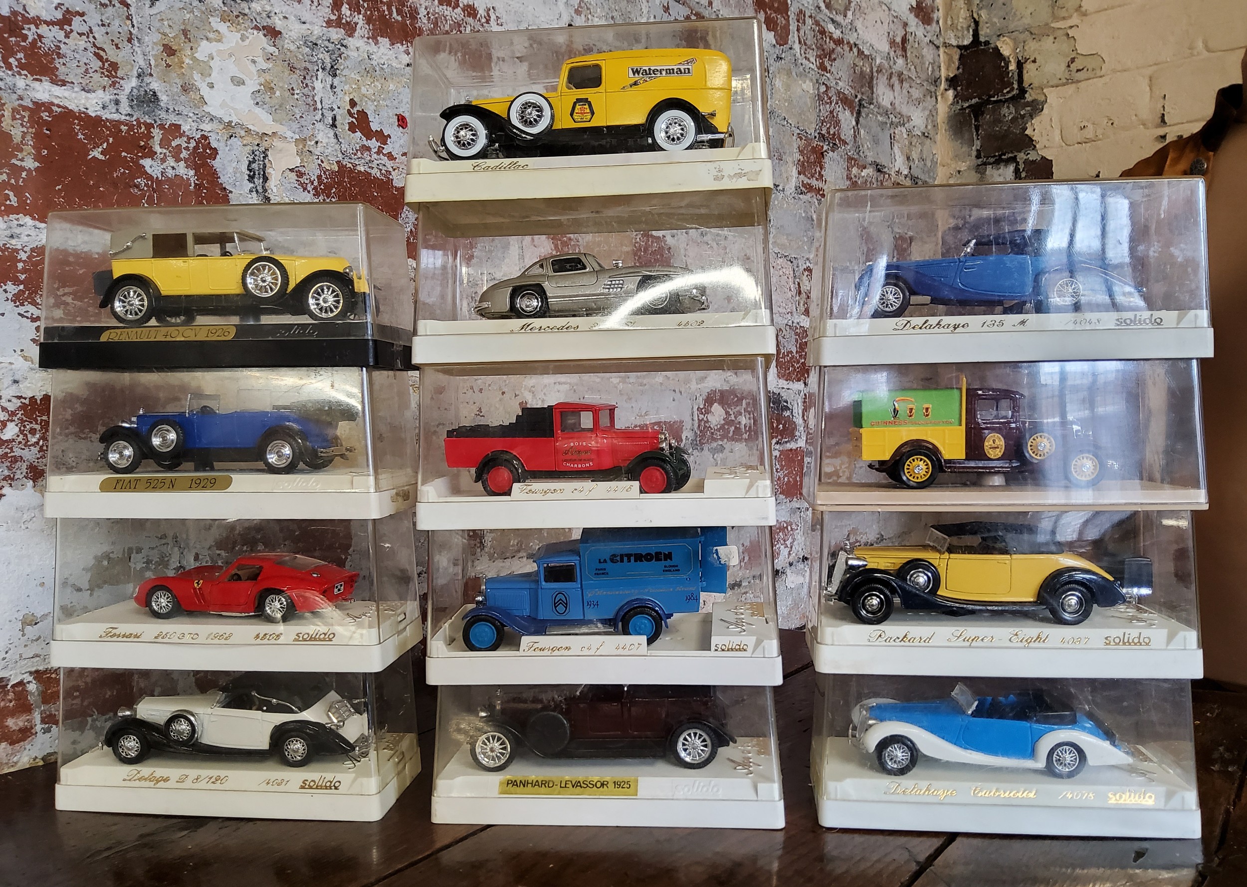 Solido including 4506 Ferrari 250 GTO 1963; 4502 Mercedes 300SL; 14031 Delage D 8/120; Panhard- - Image 4 of 4