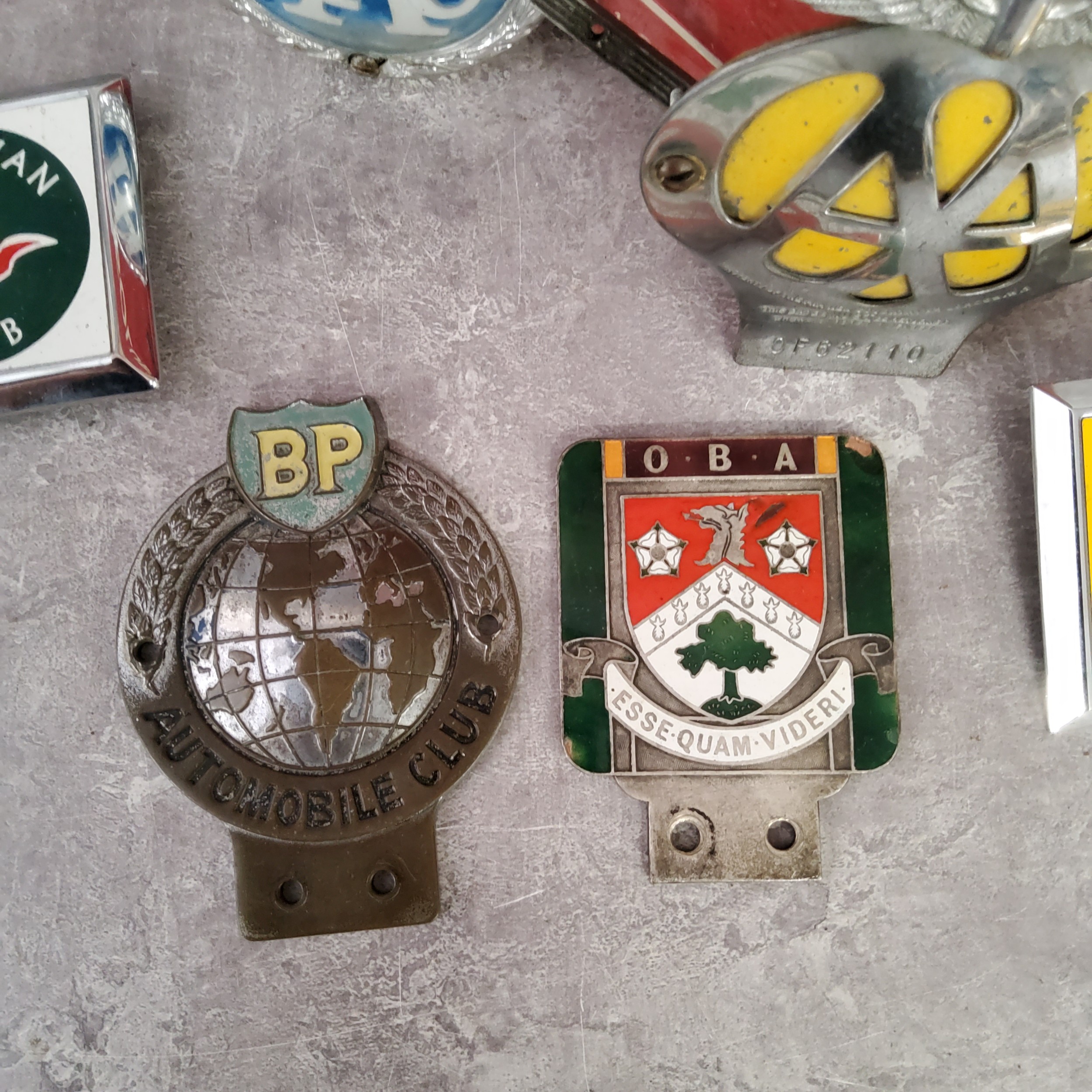 Automobilia - three vintage radiator badges including a BP Automobile Club, an enamel Ashville - Image 3 of 6