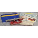 French Dinky 32d Auto-Echelle De Pompiers - red including convex hubs with white smooth tyres,