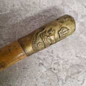 Militaria - a Hallamshire Rifles swagger stick