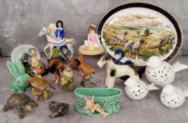 Decorative Ceramics- a Royal Doulton Day At The Beach ornament; Sylvac; Wade; Western Germany;