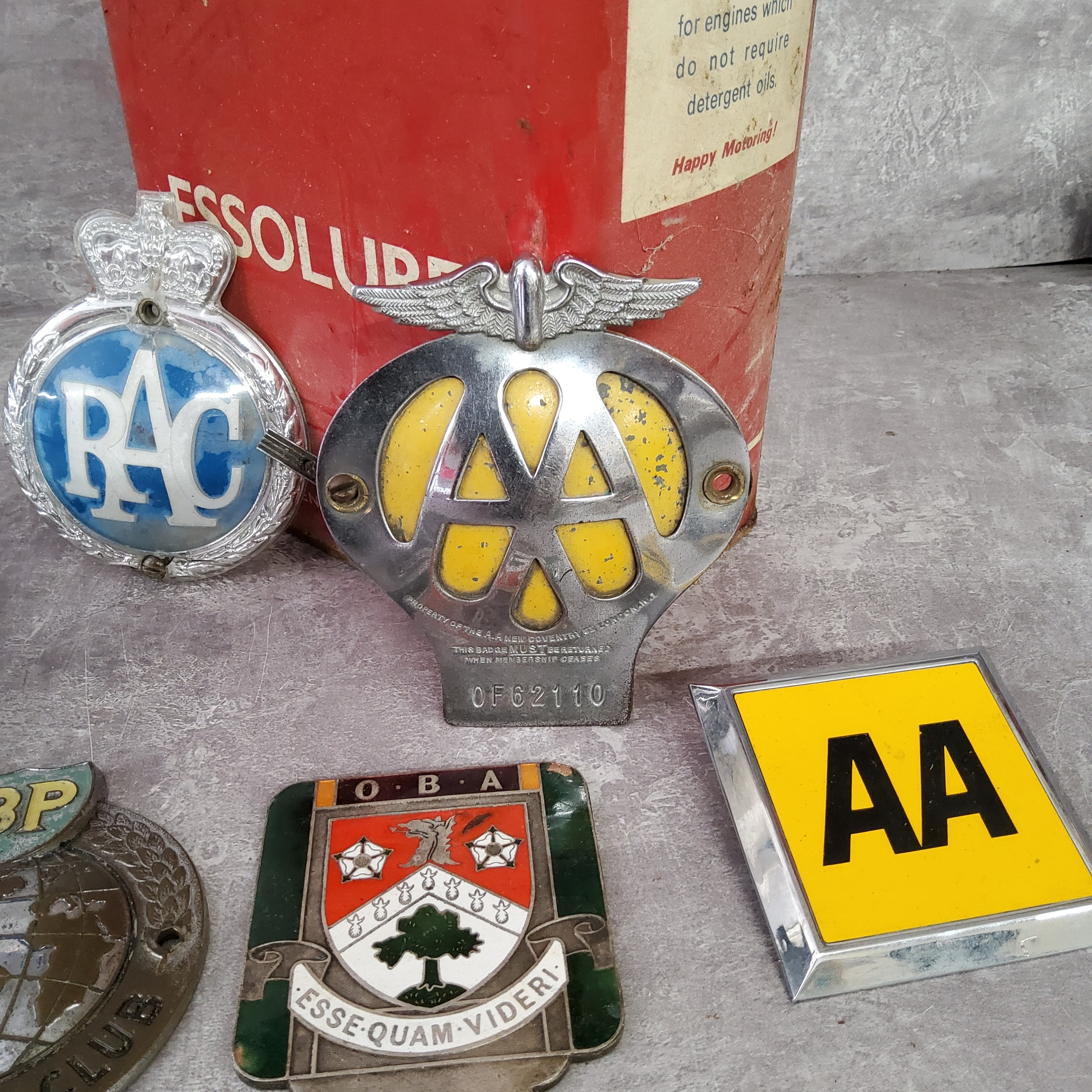 Automobilia - three vintage radiator badges including a BP Automobile Club, an enamel Ashville - Image 2 of 6