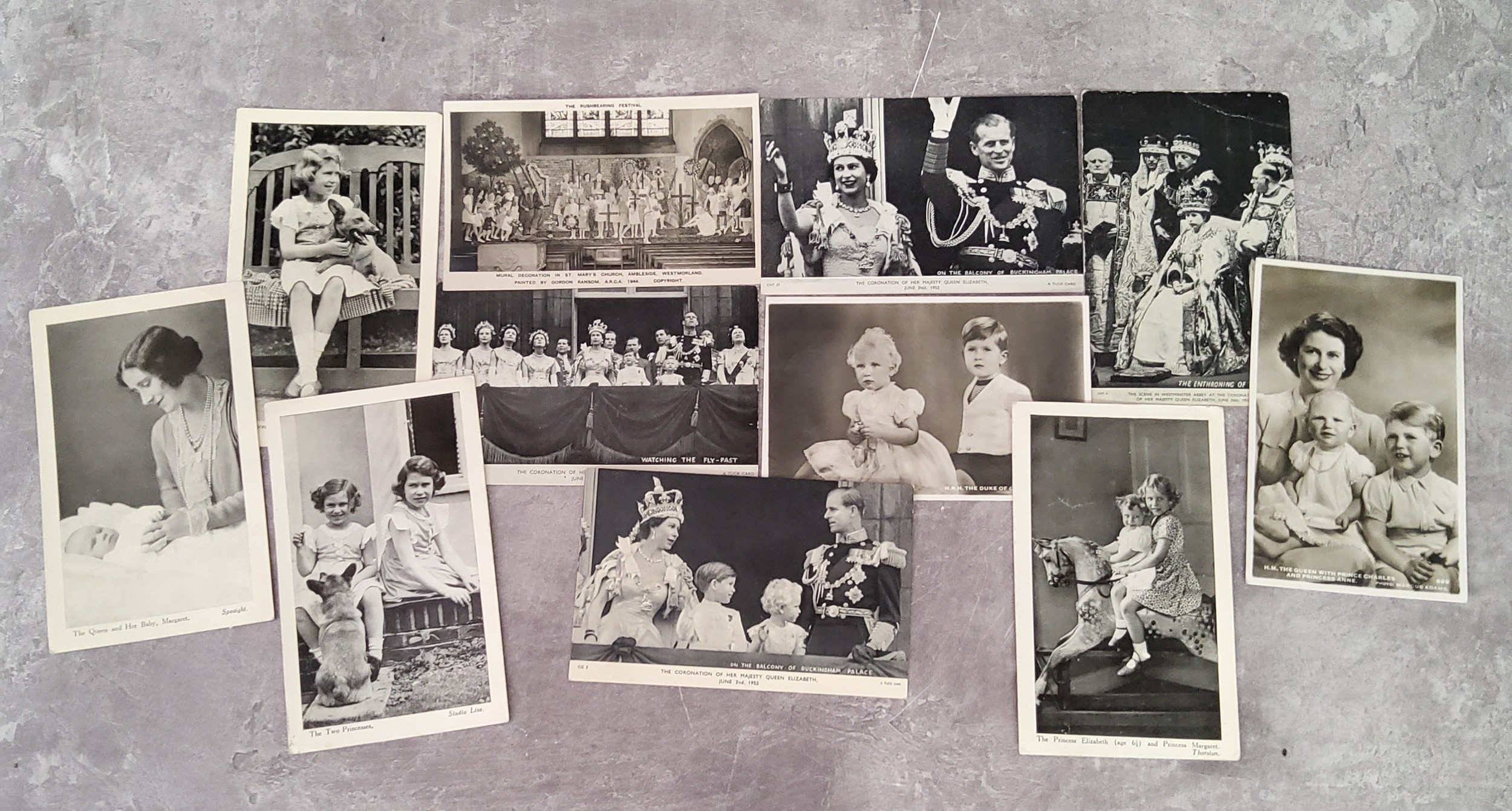 Ephemera & Postcards - Elizabeth II coronation postcards; Bamforth comic series cards; collectible - Image 7 of 7