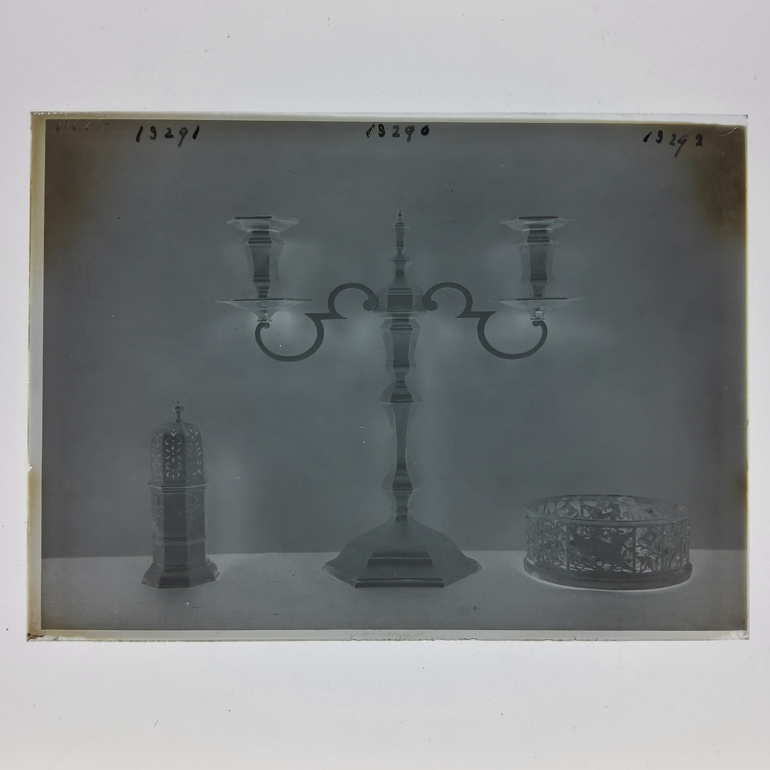 Local History - Old Sheffield Plate & Sheffield Silver Interest - Eight glass plate negatives of - Image 10 of 12